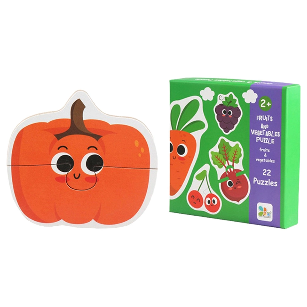 Matching Puzzle Fruit And Vegetables - Suitable for 2 years and above