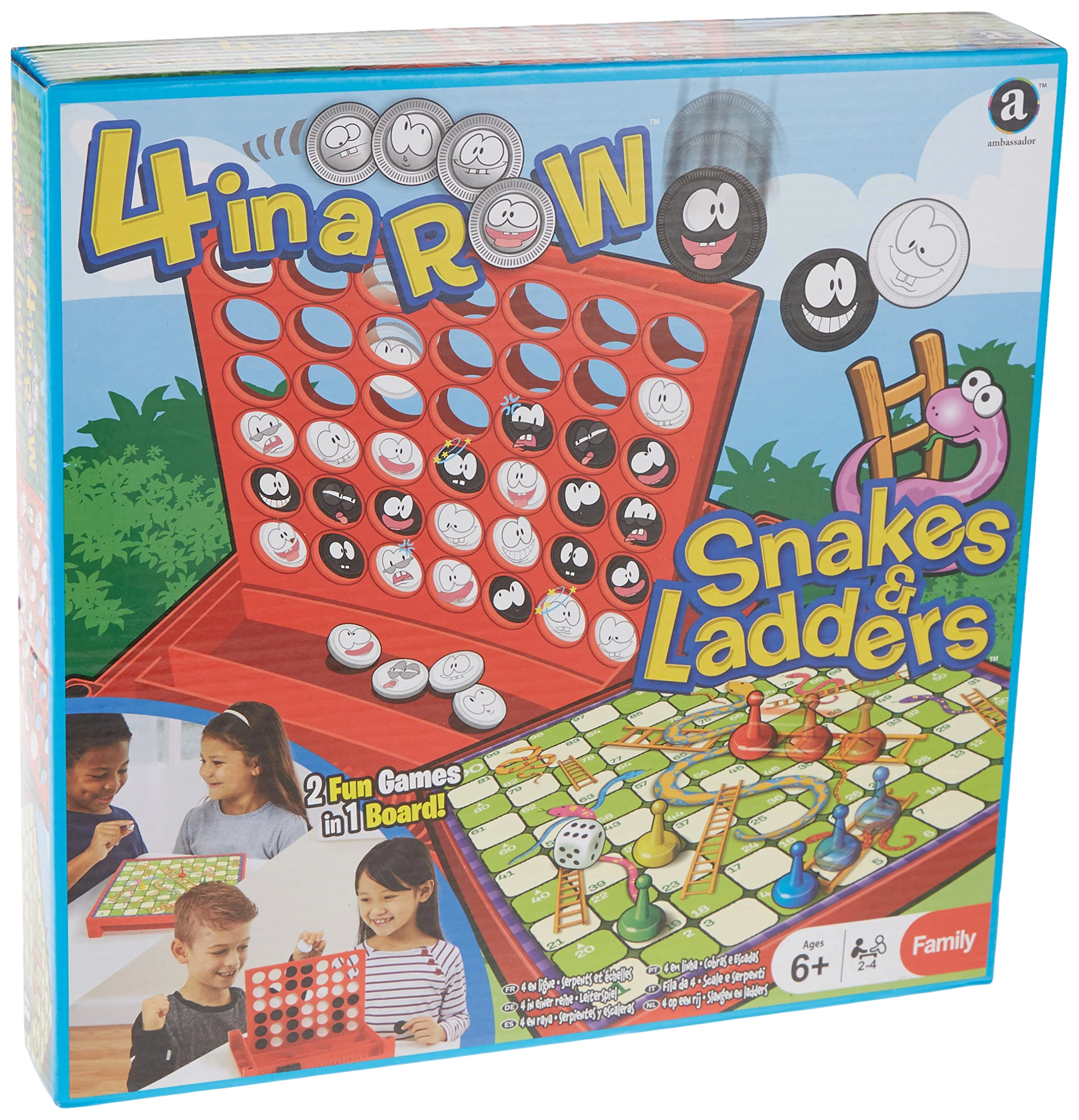 Ambassador Snakes & Ladders + 4-in-a-Row