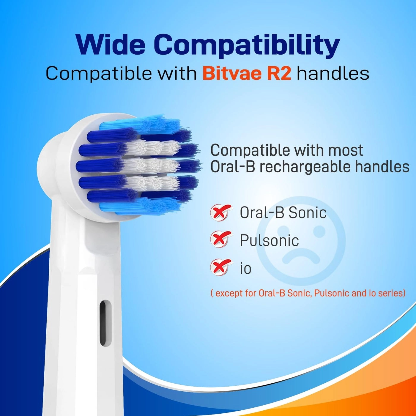 Replacement Toothbrush Heads - Rotating 10 Pack R1/R2 Compatible