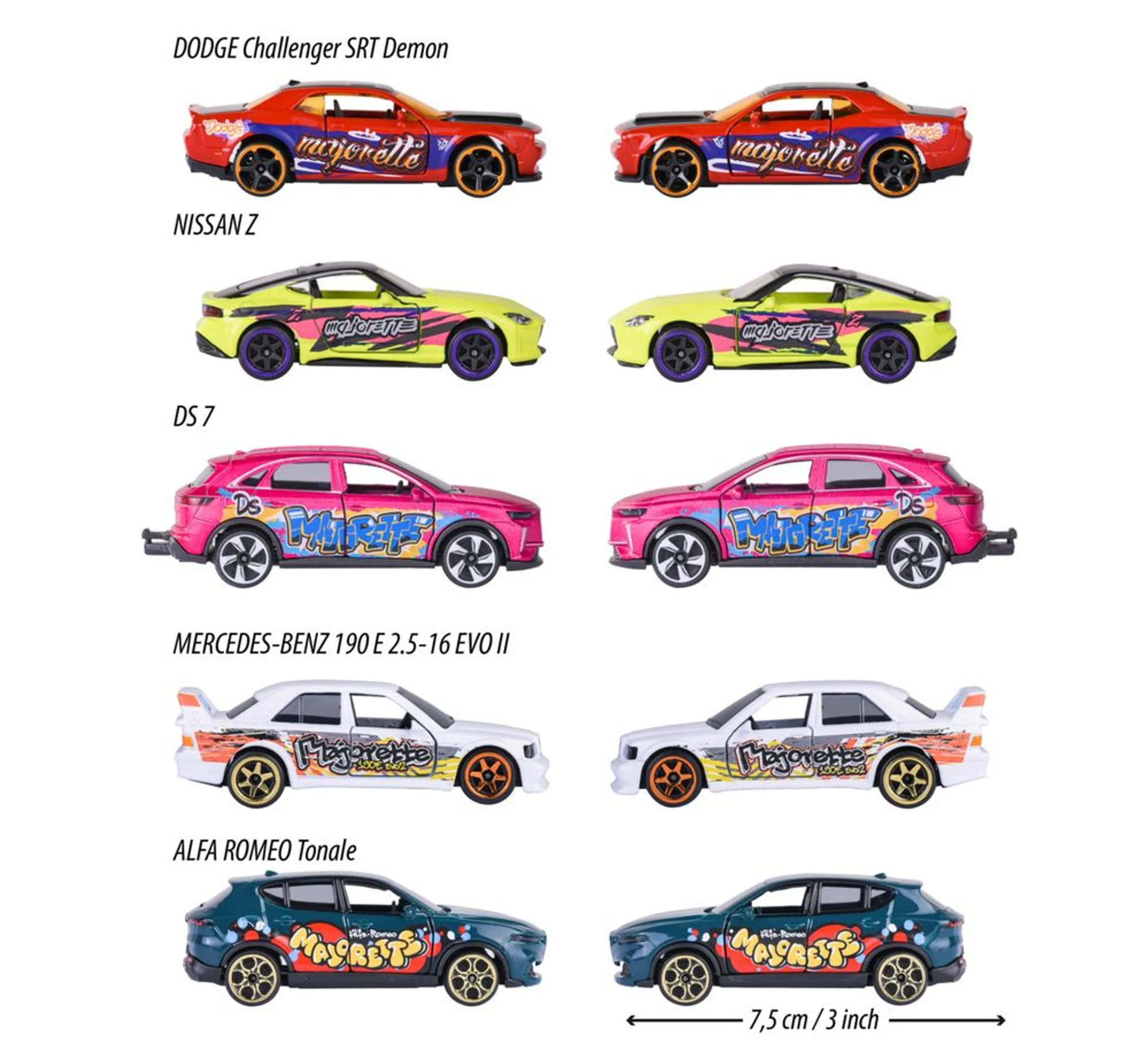 Graffiti Car + Nissan Z + DS7 E-Tense - 5pcs