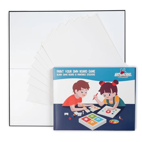 Print Your Own Board Game - 1 Game Board Blank Sticker Sheets