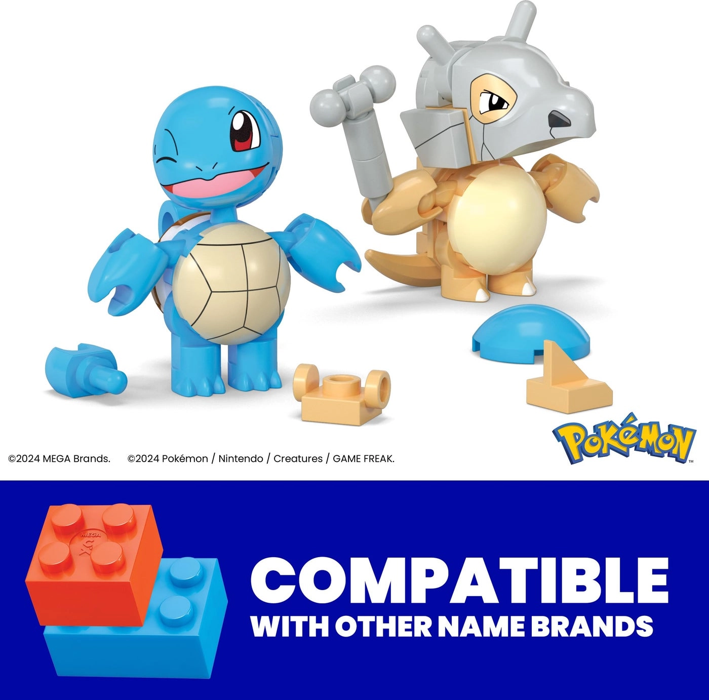 Pokémon Building Toys - Squirtle & Cubone 45 pcs