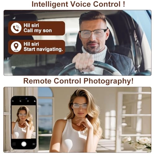 Bluetooth Audio Smart Glasses - Open Ear Magnetic Charging 110mAh