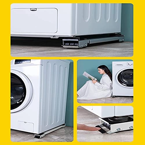 Washing Machine Base - Silver Adjustable 45-70cm