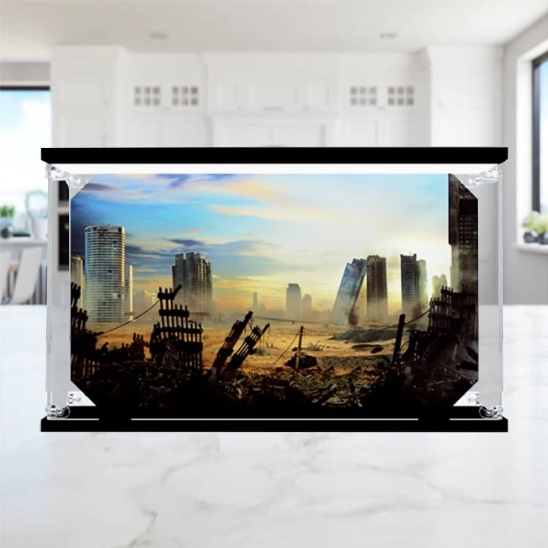 Clear Acrylic Display Case - for 75376 Black Bottom+top Light