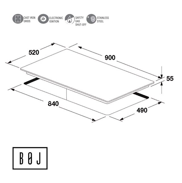 GH 4191X - Gas hob