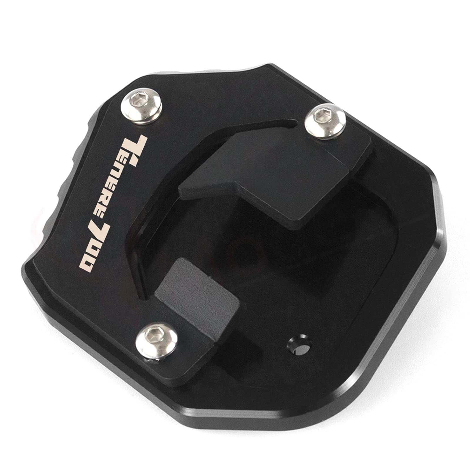PAKFAN Motor Kickstand Enlarger Side Stand Pad Extension Support Plate Foot SidestandFit - Tenere 700 2019 2020 2021