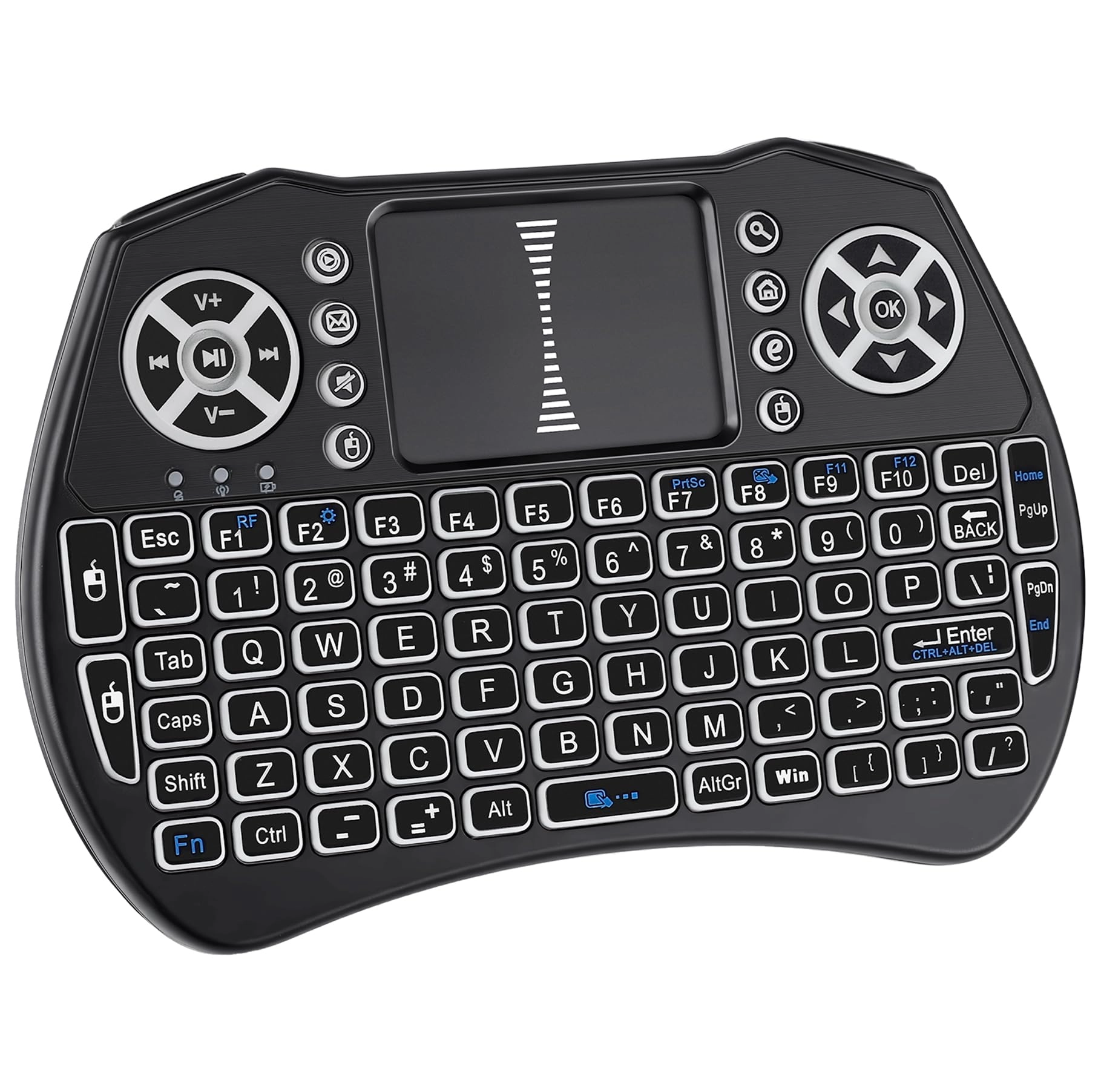 BY Burhoo Mini Keyboard with Trackpad - Wireless