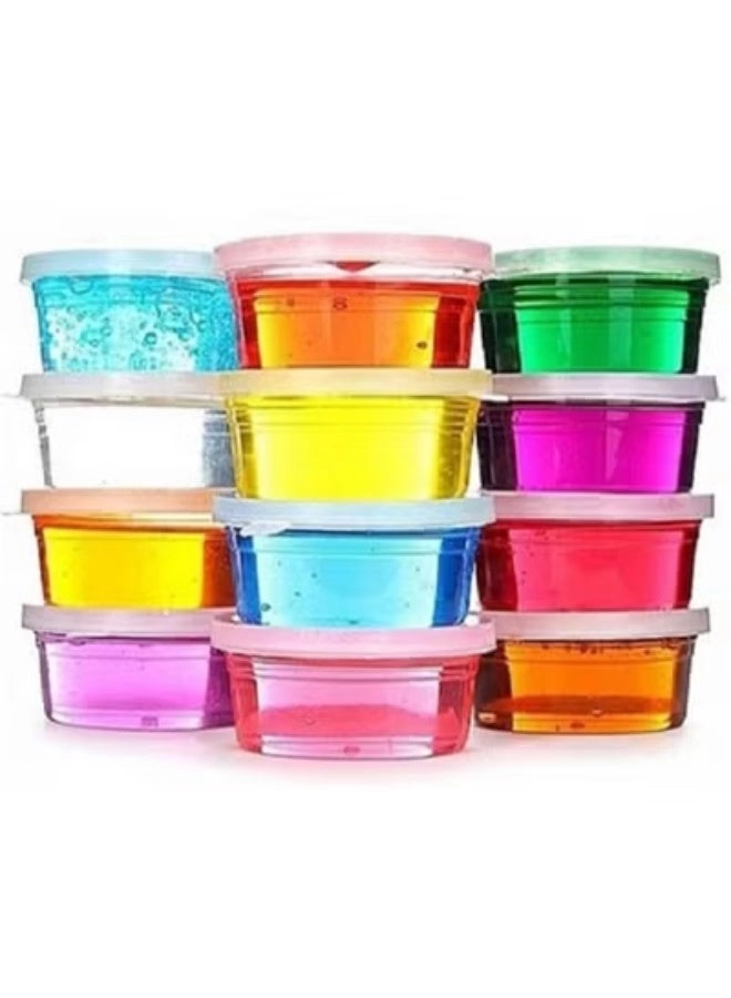 Generic Crystal Clear Jelly Slime Kit - 24 pcs