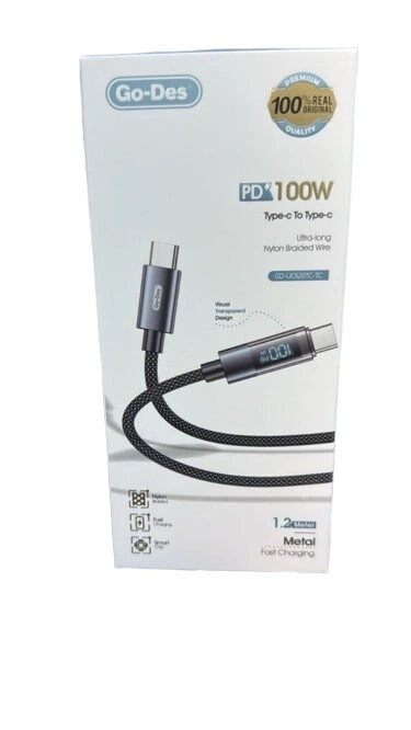 iCase Store GD-UC620TC-TC Cable 100W USB-C to USB-C 1.2m