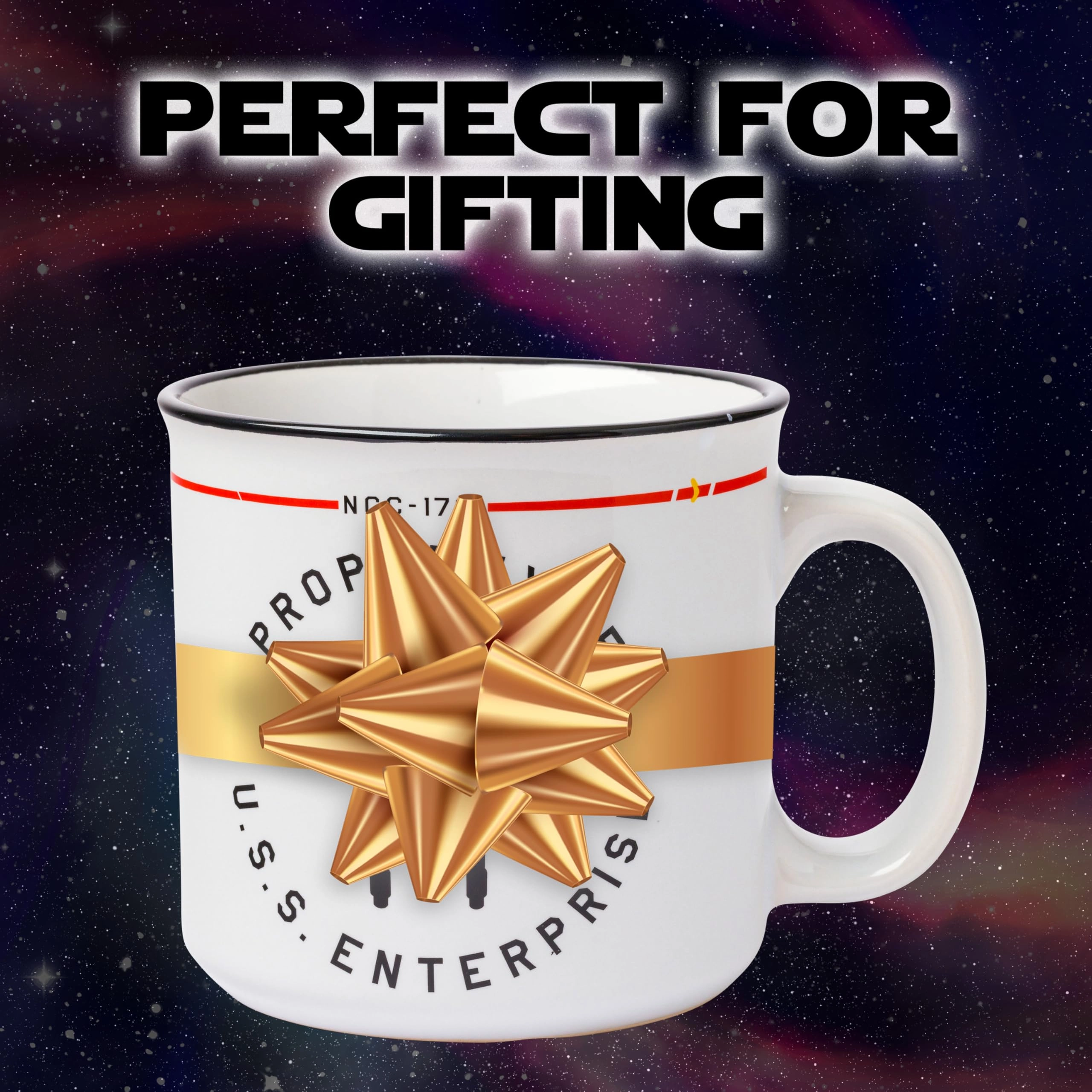 Star Trek NCC-1701 Property of The USS Enterprise Ceramic Mug - 1 pcs