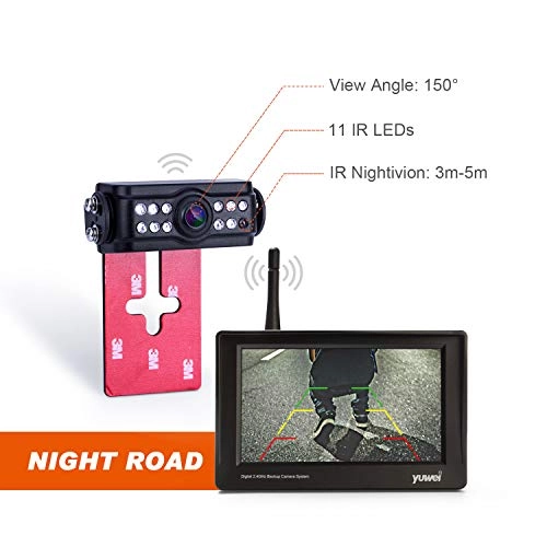 Digital Wireless Backup Camera System - Night vision Wireless