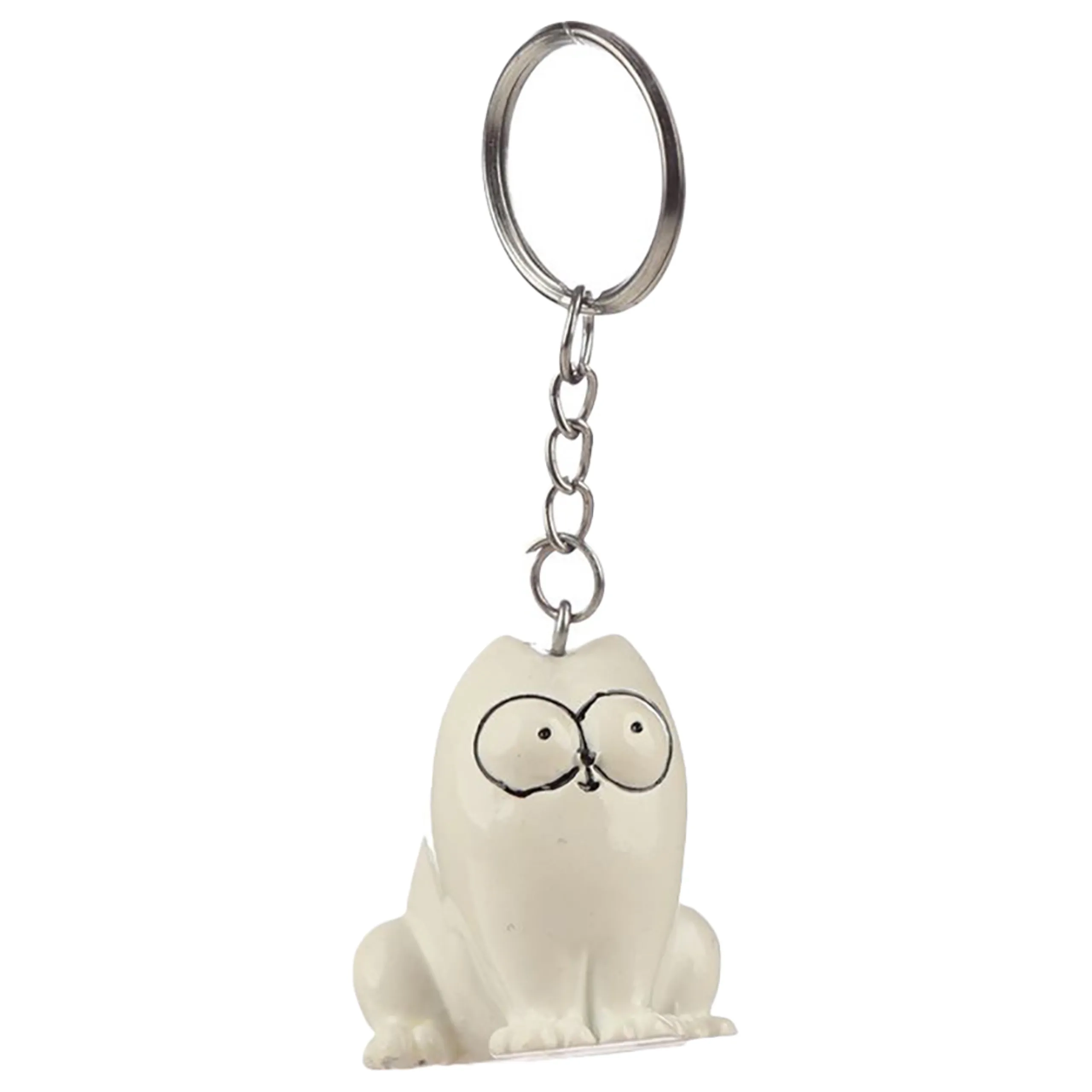 Simon's Cat Keyring - Sitting