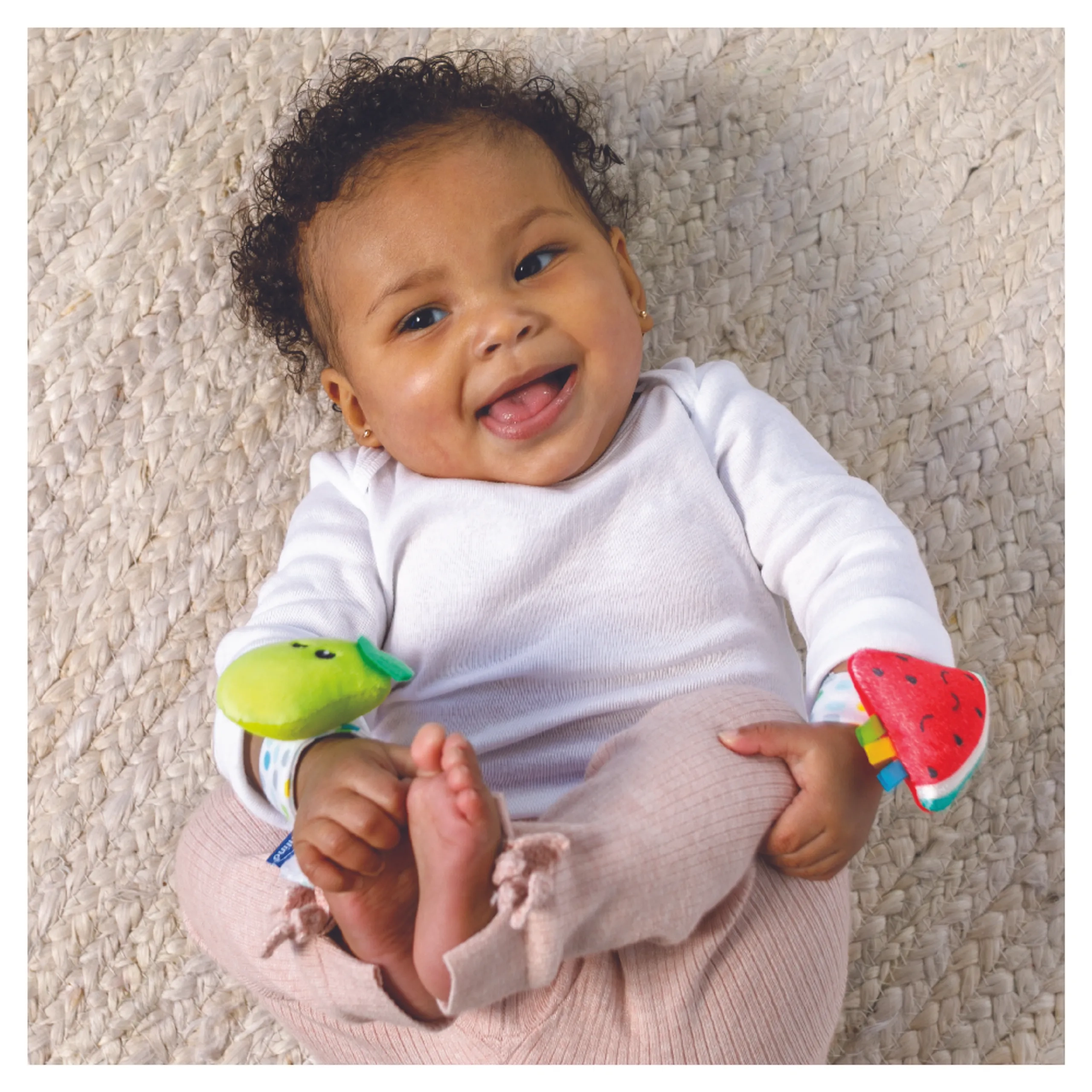 Busy Lil' Sensory Rattle And Teether - Suitable for 3 months & above