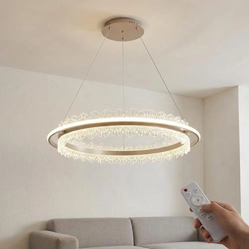 Single Ring LED Chandelier - 3000K-6000K Dimmable