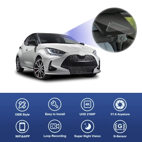 4K Front Only 2160P for Toyota Yaris & Yaris Cross 2024 2025