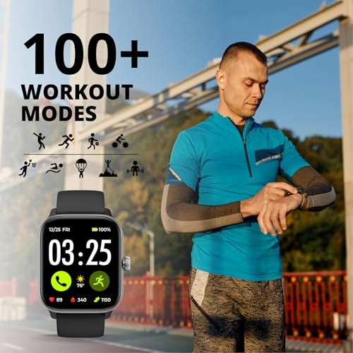 Health Smartwatch 4 - 1.85-inch AMOLED IP68 Waterproof 10+ Days Battery