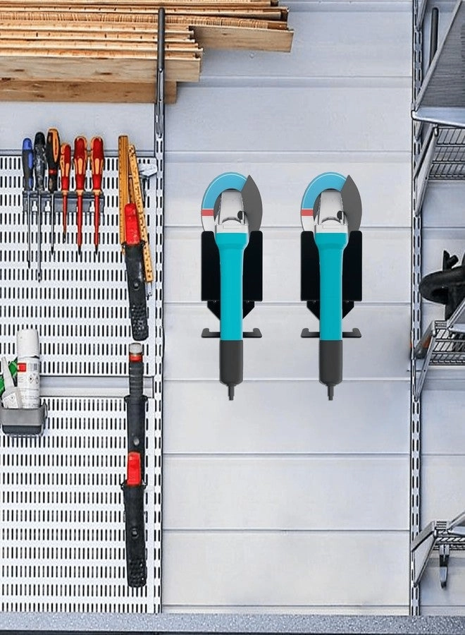 Angle Grinder Stand - Multi-Tool Holder + Bench Grinder Wall Mount - Quick-Install Brackets