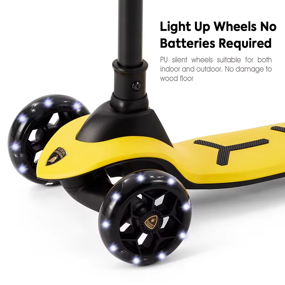 3-Wheel Kick Scooter – LED Foldable