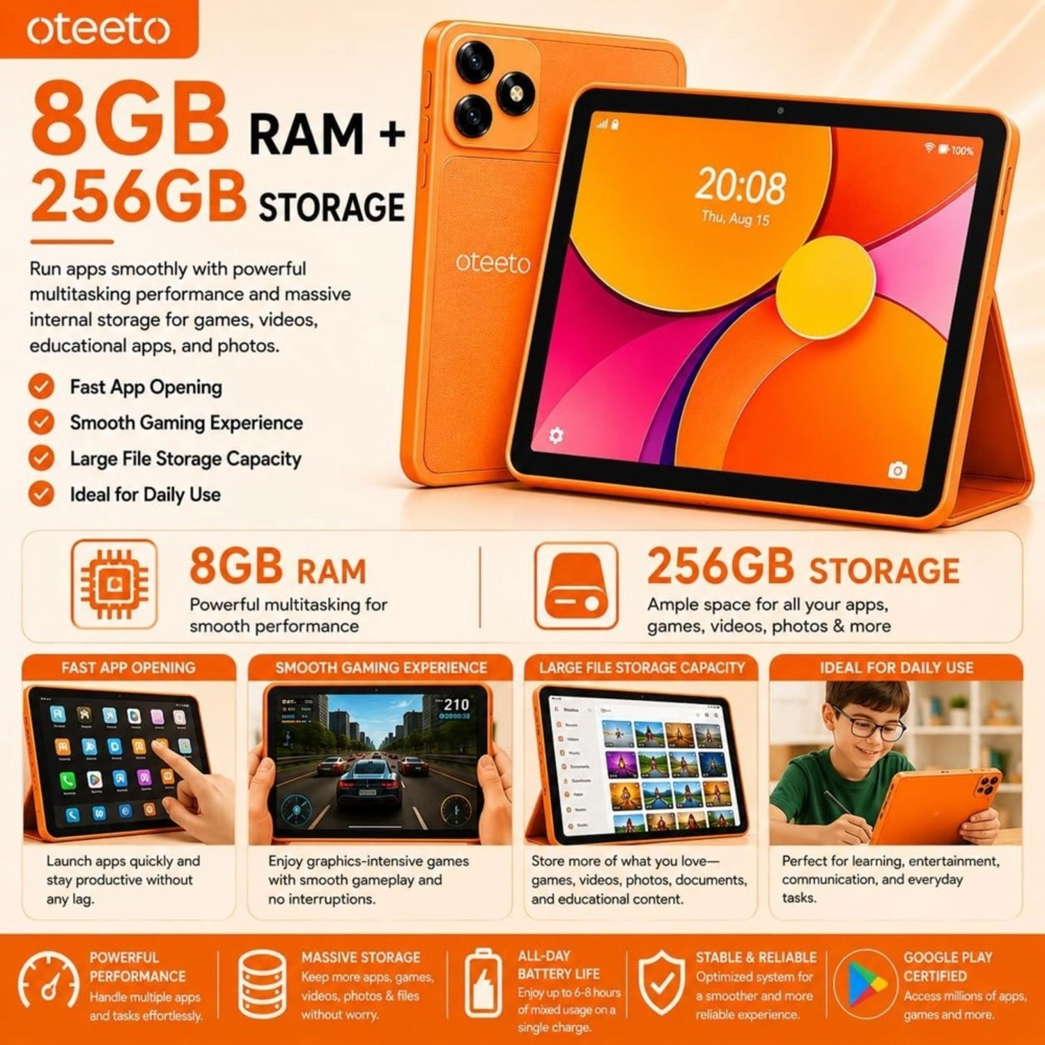 TAB 77 7" Wi-Fi 8GB RAM 256GB
