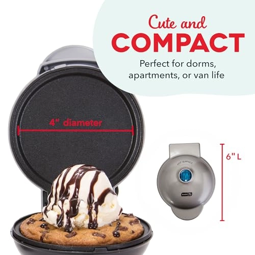 Mini Maker Electric Round Griddle - 4 Inch 350 watts Aqua