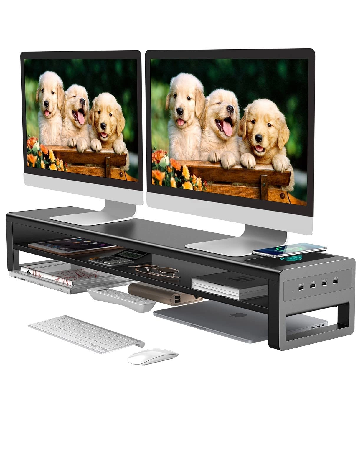 STARSIKI Dual Monitor Stand - 27 inch