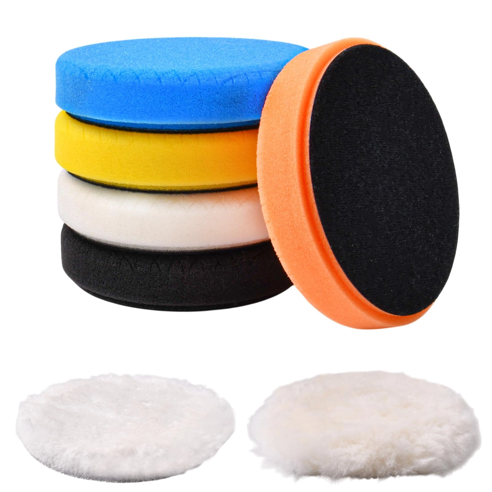 LEONTOOL 5 Inch Buffing Polishing Pads - 130mm