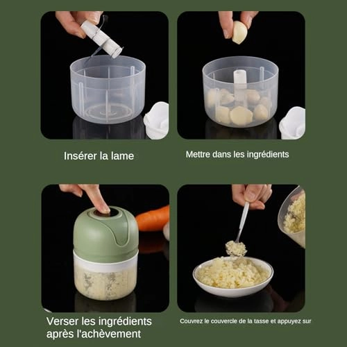 Electric Garlic Masher - 250ml Wireless USB