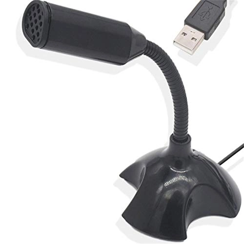 USB Capacitive Mini Microphone Stand - Omnidirectional Plug and Play