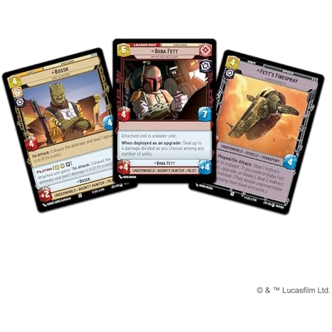 Star Wars: Unlimited Jump to Lightspeed Boba Fett Spotlight Deck - 50-card