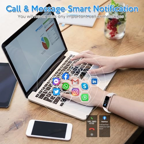 Fitness Activity Tracker - IP67 Blood Pressure Monitor Heart Rate Monitor