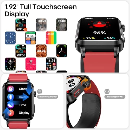 BP1 - 1.92" IPS Color Screen Air Bag Air Cuff 24/7 Heart Rate