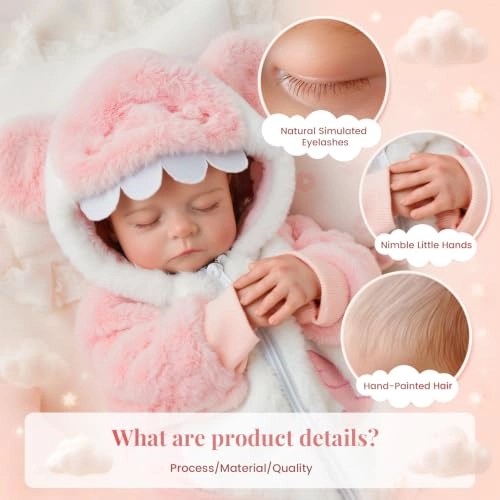 Reborn Baby Doll - 50cm Polyester Vinyl boy