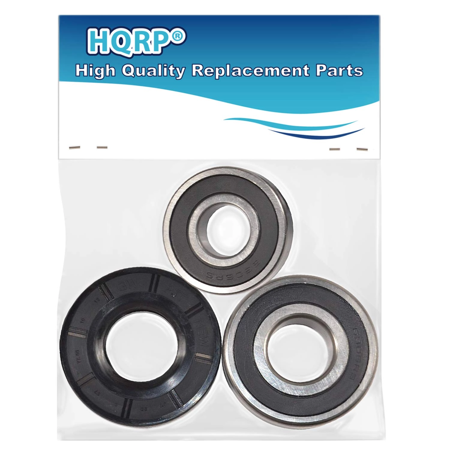HQRP Bearing and Seal Kit + Coaster - LG WM2432HW|WM2442HW|WM2455HG|WM2487HRM|WM2501HVA|WM2677HSM|WM2688HNM