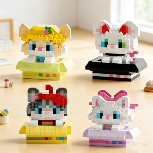Cat Building Blocks - 4 pcs