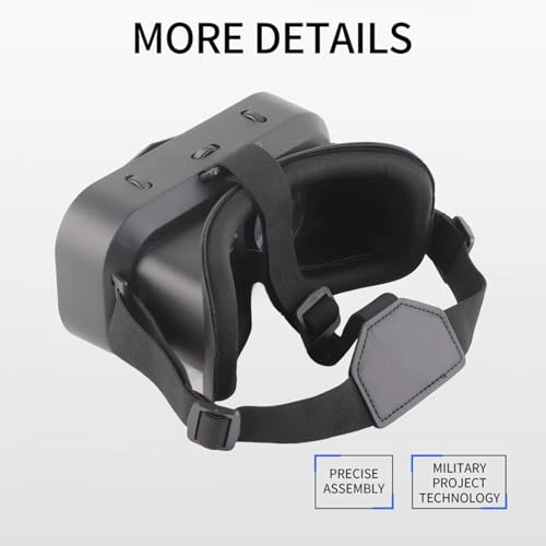 3D Head Mounted VR Goggle - 90 Degrees 3.5-7.2 inches