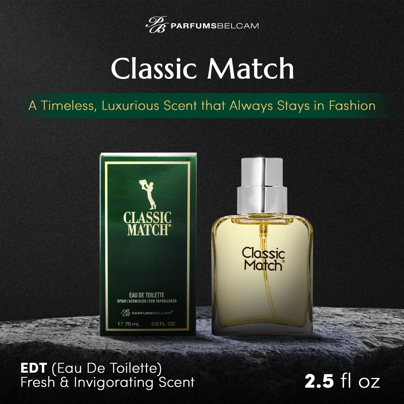 Classic Match Green - Eau de Toilette 2.5 Fl Oz
