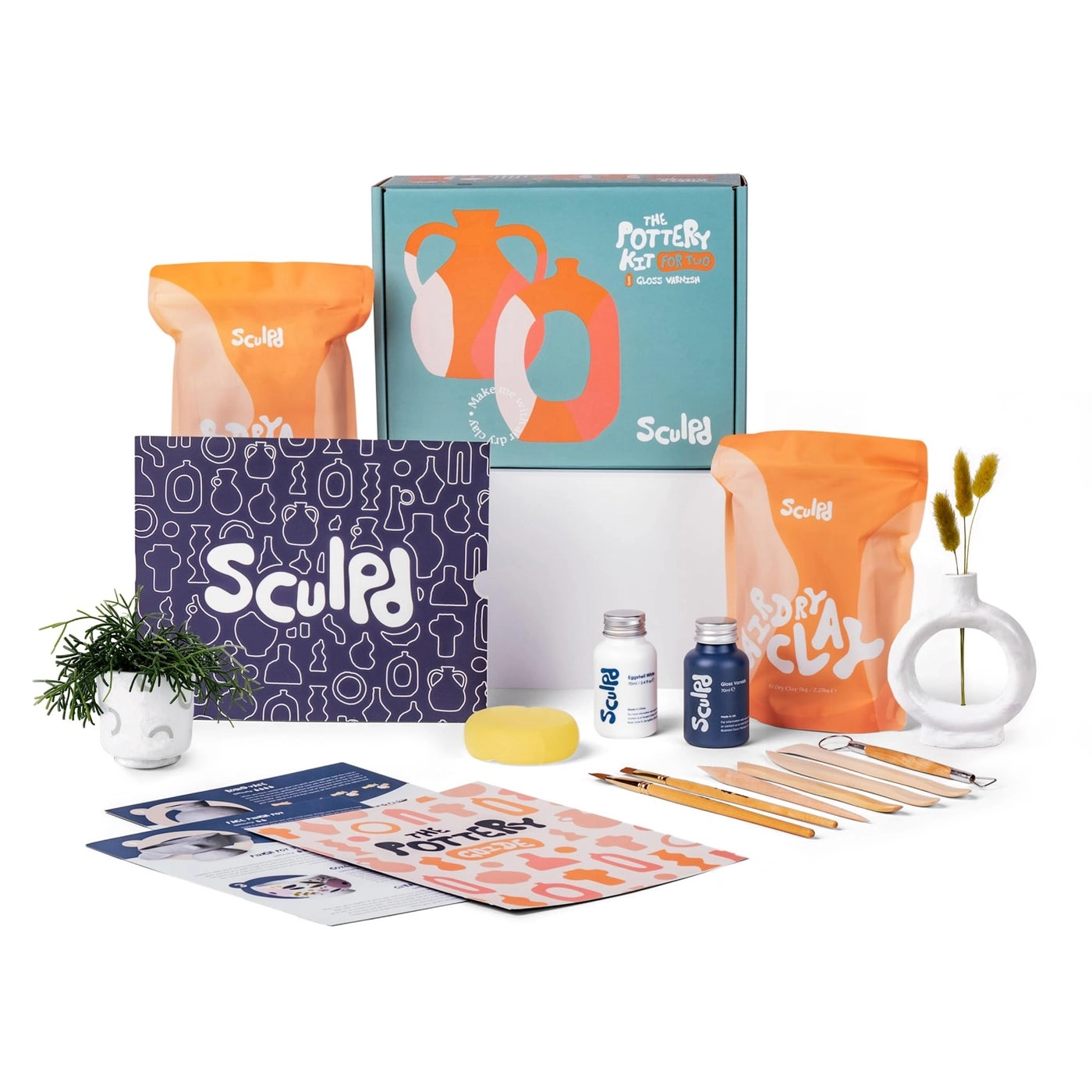 Sculpd The Original Pottery Starter Kit - Air Dry Clay 2 piece(s)