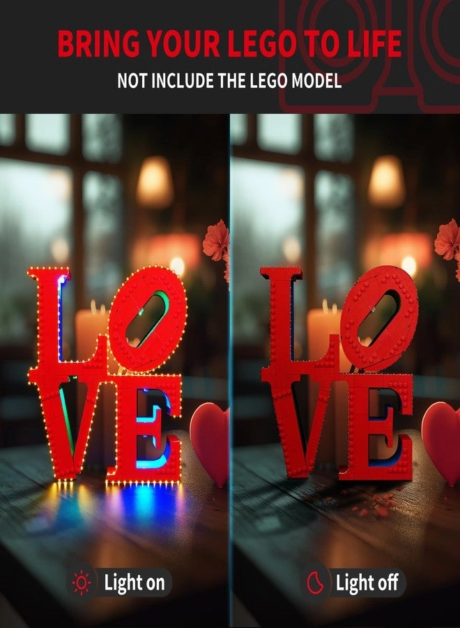 Light Kit for LEGO Art Love Sculpture - LED Lighting 31214 compatible