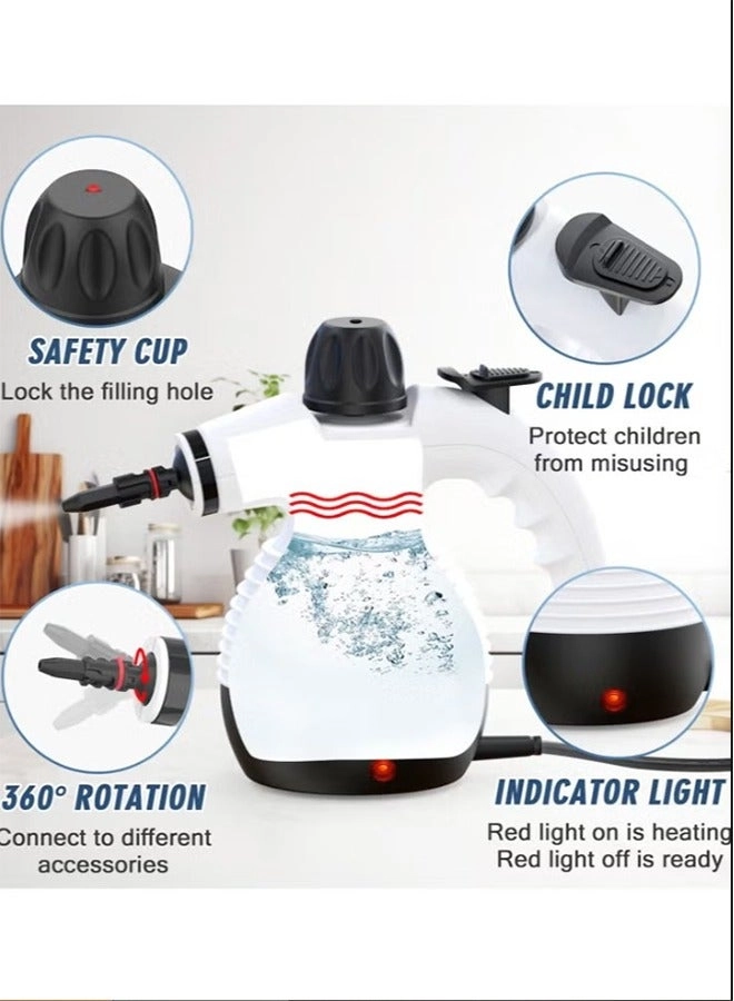 Portable Professional Steam High Pressure Cleaner - Handheld 247cm power cord