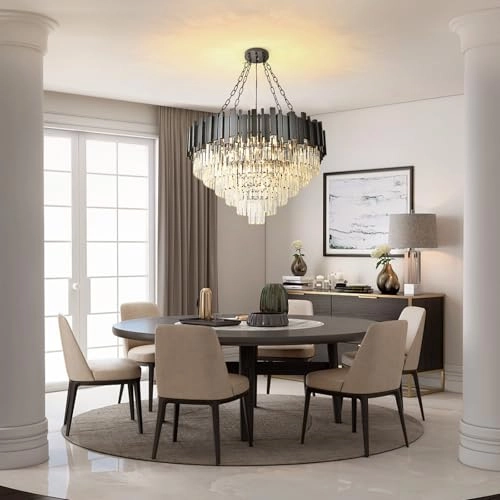 Modern Crystal Chandelier - E12 x 12 80 cm