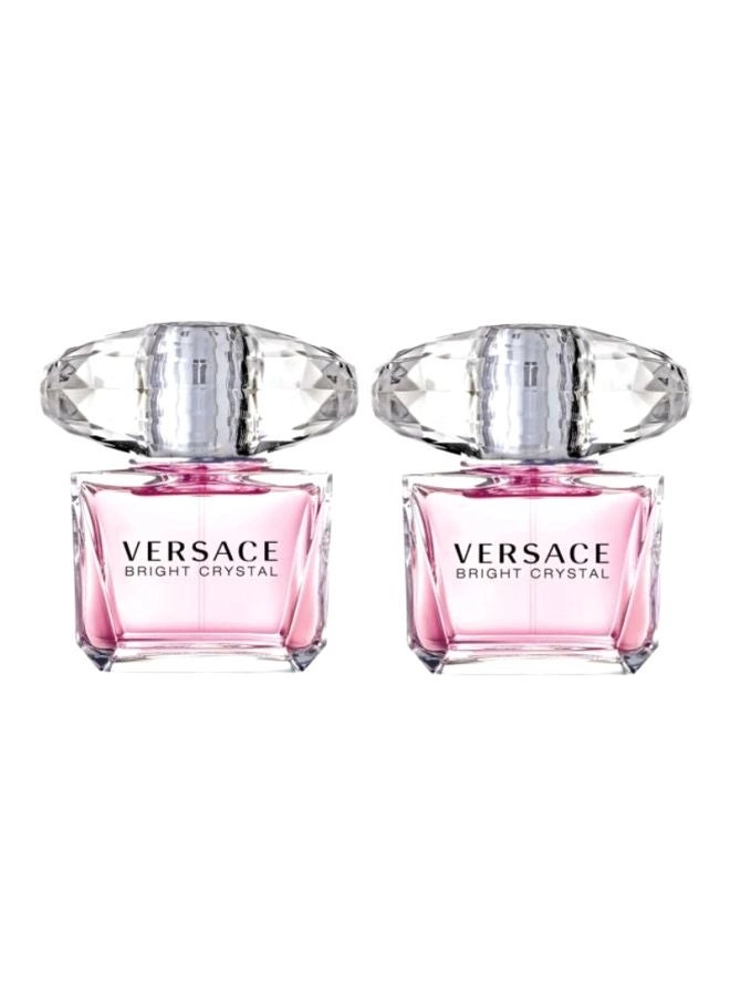 gianni versace S.R.L Bright Crystal Eau de Toilette 2x90ml Set