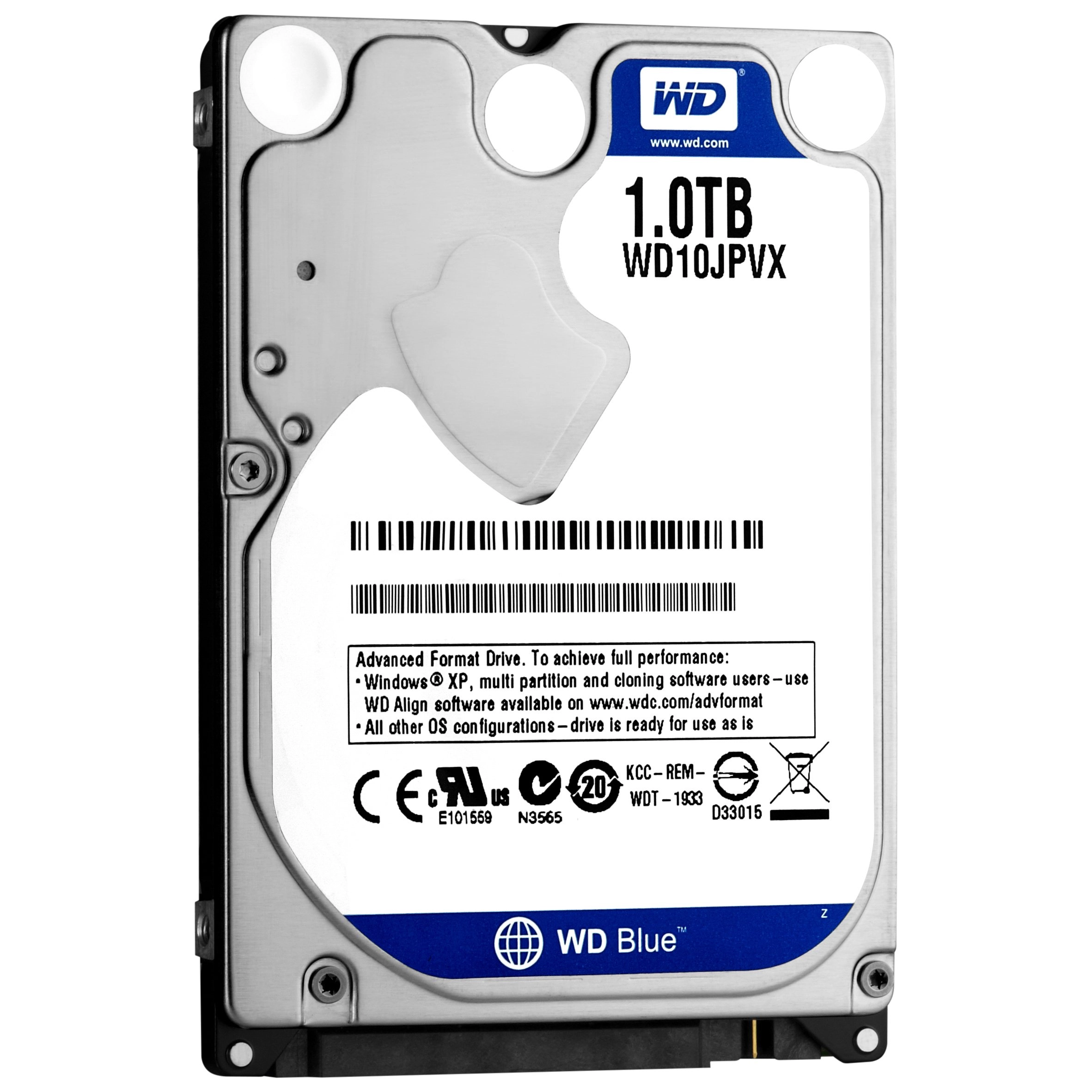 WD Blue 2.5" 5400rpm SATA 6Gb/s (FBA_640947000109) - 1TB