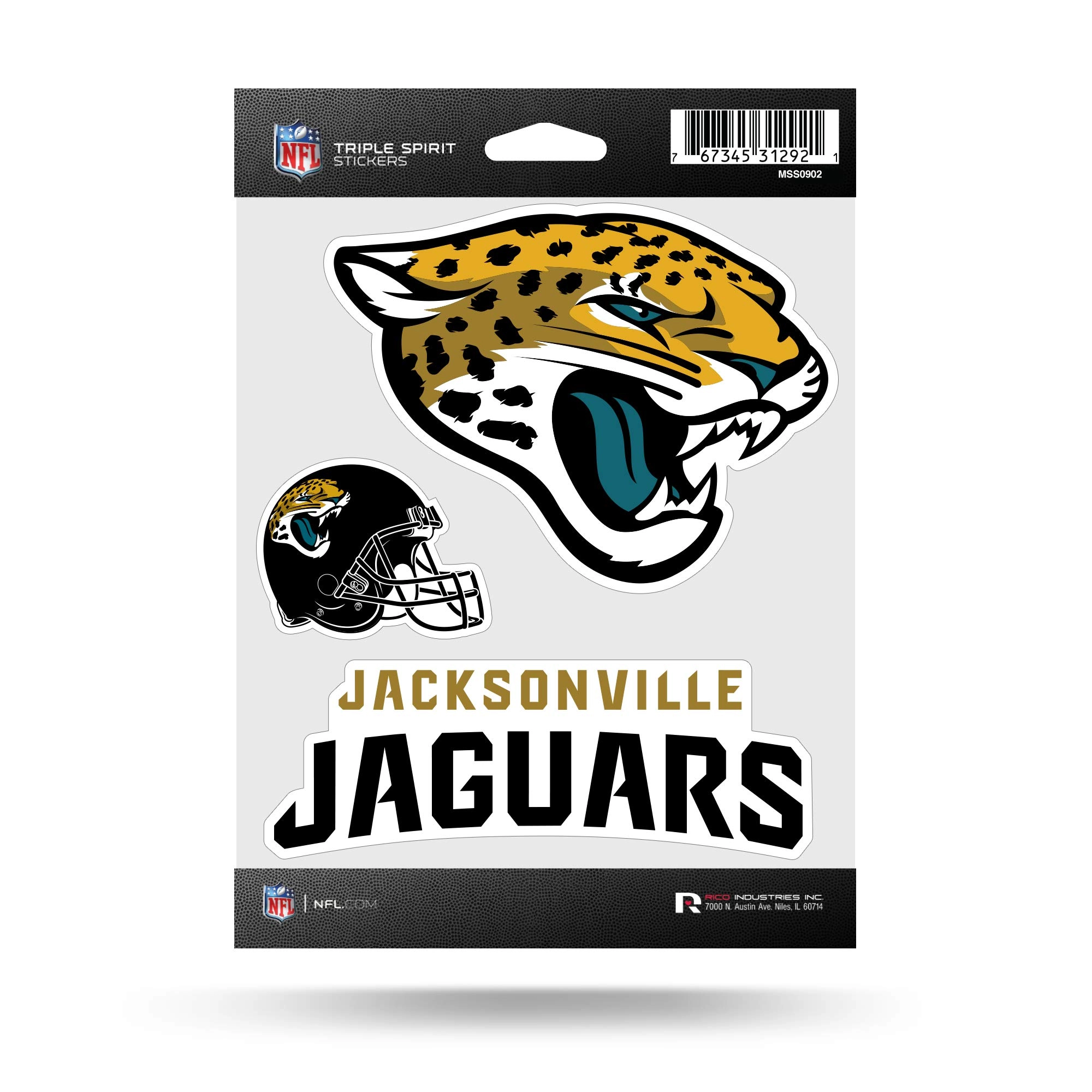 Rico Industries - DROPSHIP Jacksonville Jaguars Sticker Book Die Cut 3 pcs