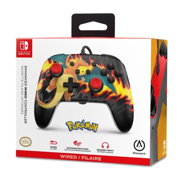 Enhanced Wired Controller - Charizard Firestorm Nintendo Switch