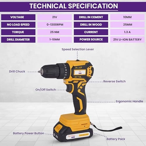 TruCare Cordless drill - 2000mAh