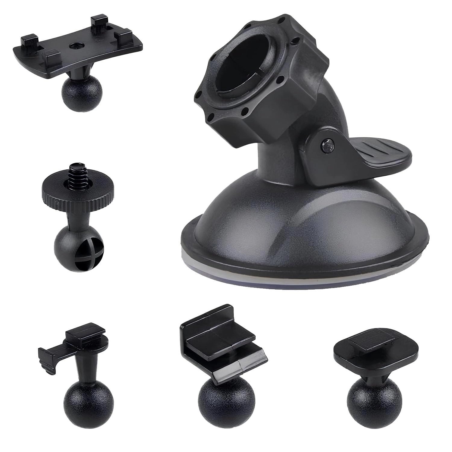 Zqkdsll Car Suction Cup Mount - 1/4 inch Threaded Interface ABS