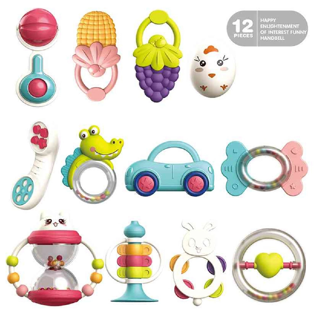 Baby Rattle Set - 6 months 12pcs