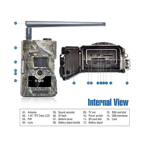 Solar Hunting Rear Camera - 4G 4 megapixel