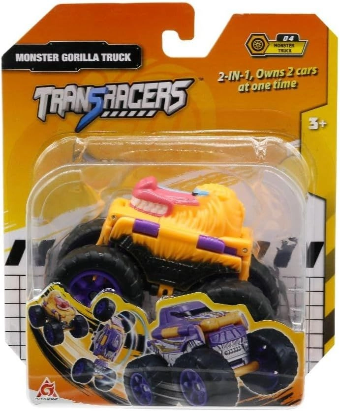 2-In-1 Flip Vehicle Monster Gorilla Truck - Transforming Lightweight